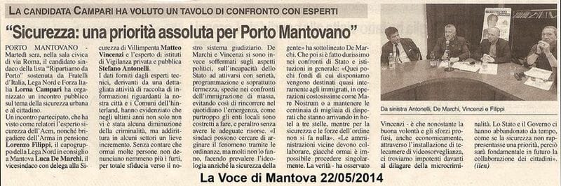 Sicurezza Porto Mantovano 2014